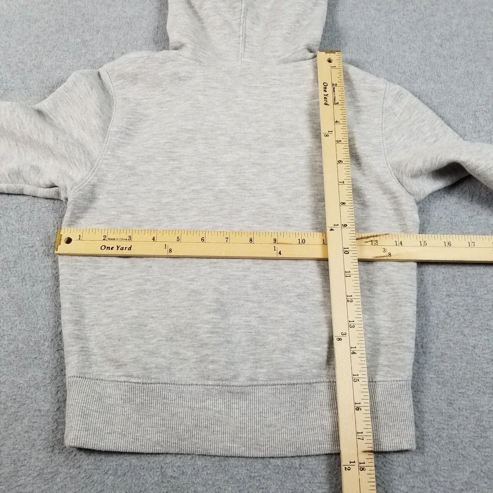 Champion Hoodie Kids 5 6 Gray Script Logo Spellout Pullover Sweatshirt Casual